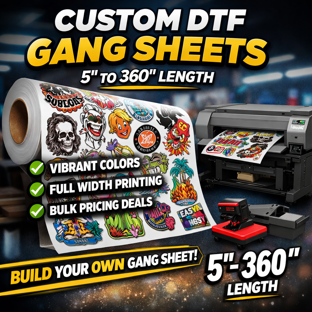 Full 24" Wide Printable Area Gangsheet DTF