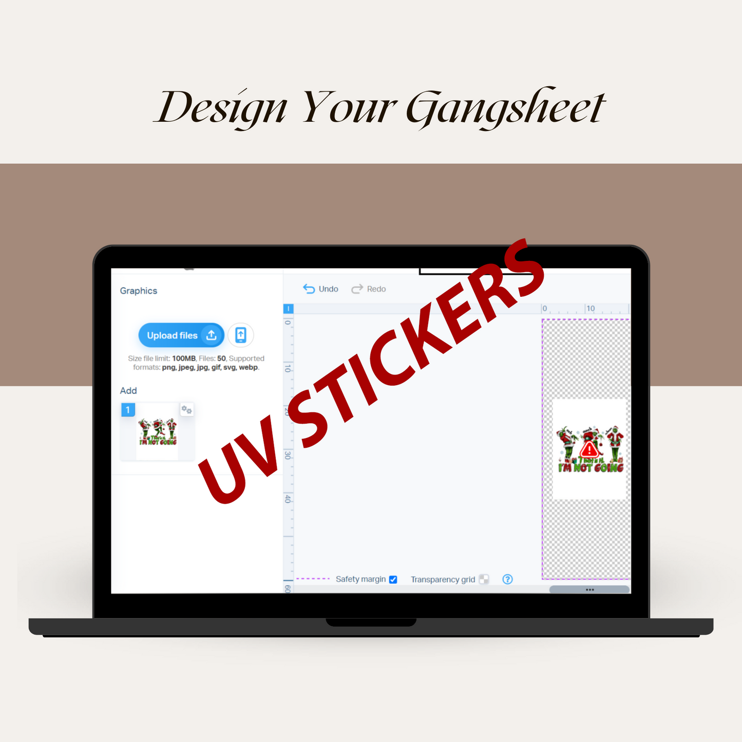 Build UV Stickers Gangsheet 22-in Wide